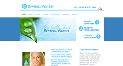 Desktop Screenshot of drinkspringwater.com