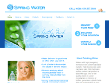 Tablet Screenshot of drinkspringwater.com